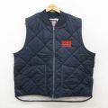 XL★古着 キルティング ベスト メンズ 90年代 90s BOBS USA製 紺【spe】 26feb13