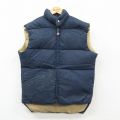 S★古着 ウィリアムバリー ダウン ベスト メンズ 80年代 80s USA製 タロン 紺 26feb13