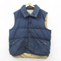 XL★古着 ペンフィールド ダウン ベスト メンズ 90年代 90s USA製 紺 26feb13