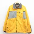 XL★古着 アバクロンビー 長袖 ナイロン ジャケット メンズ 黄 内側フリース 26feb16