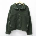 M★古着 長袖 フリース ジャケット メンズ 90年代 90s USA製 緑 26feb17