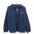 M★古着 長袖 フリース ジャケット メンズ オリンピック USA製 紺 26feb19