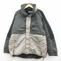 XL★古着 ショット Schott 長袖 ナイロン ジャケット メンズ 濃緑 内側フリース 26feb19