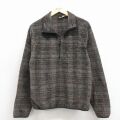 S★古着 ウールリッチ 長袖 ハーフジップ フリース ジャケット メンズ 00年代 00s ポーラテック 黒他 チェック 26feb26