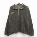 L★古着 コロンビア 長袖 ハーフジップ ジャケット メンズ 90年代 90s USA製 濃ベージュ 26feb26