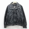 XL★古着 ウィルソン 長袖 レザー ジャケット メンズ 黒 26jan08