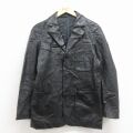 S★古着 ギャップ GAP 長袖 レザー ジャケット メンズ 00年代 00s 黒【spe】 26jan24