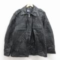 XL★古着 長袖 ビンテージ レザー ジャケット メンズ 70年代 70s タロン 黒【spe】 26apr17