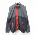 XL★古着 長袖 ナイロン ジャケット メンズ 90年代 90s マルチカラー USA製 黒他 ブラック 【spe】 24dec17 中古 アウター ウインドブレーカー