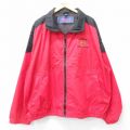 XL★古着 Dunbrooke 長袖 ナイロン ジャケット メンズ Baldwinsville 大きいサイズ 赤他 レッド 内側メッシュ 24dec17 中古 アウター ウインドブレーカー