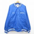 XL★古着 長袖 ナイロン ジャケット メンズ 90年代 90s KLENZADE ラグラン 大きいサイズ USA製 青他 ブルー 内側キルティング 25jan10 中古 アウター ウインドブレーカー
