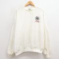 XL★古着 長袖 ナイロン ジャケット メンズ 90年代 90s 魚 大きいサイズ USA製 白 ホワイト 25sep26 中古 アウター ウインドブレーカー