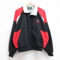 L★古着 Dunbrooke 長袖 ナイロン ジャケット メンズ 90年代 90s 犬 ラグラン USA製 黒他 ブラック 内側メッシュ 25sep30 中古 アウター ウインドブレーカー