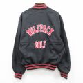 XL★古着 ホロウェイ 長袖 ハーフジップ ナイロン ジャケット メンズ 90年代 90s WOLFPACK USA製 黒他 ブラック 25oct08 中古 アウター ウインドブレーカー