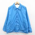 XL★古着 シアーズ 長袖 ナイロン ジャケット メンズ 80年代 80s ラグラン 水色 25oct23 中古 アウター ウインドブレーカー