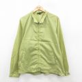 L★古着 長袖 ナイロン ジャケット スイングトップ メンズ 70年代 70s ラグラン タロン 薄緑 グリーン 25oct23 中古 アウター ウインドブレーカー