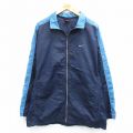 XL★古着 ナイキ NIKE 長袖 ナイロン ジャケット メンズ ワンポイントロゴ ラグラン ロング丈 紺他 ネイビー 25oct24 中古 アウター ウインドブレーカー