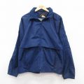 【20%OFF】M★古着 エディーバウアー 長袖 ナイロン ジャケット メンズ 90年代 90s ラグラン 紺 ネイビー 内側メッシュ 25oct30 中古 アウター ウインドブレーカー