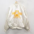 XL★古着 長袖 ナイロン ジャケット メンズ 90年代 90s ATMOSPHERE ラグラン USA製 白系 ホワイト 内側キルティング 25oct31 中古 アウター ウインドブレーカー