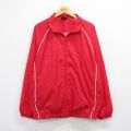 L★古着 ナイキ NIKE 長袖 ナイロン ジャケット メンズ 00年代 00s ラグラン 赤 レッド 内側メッシュ 25nov04 中古 アウター ウインドブレーカー