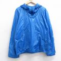 S★古着 長袖 ハーフジップ ナイロン ジャケット パーカー メンズ ラグラン 水色 25nov04 中古 アウター ウインドブレーカー
