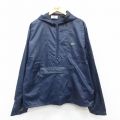 XL★古着 ラコステ LACOSTE IZOD 長袖 ブランド ハーフジップ ナイロン ジャケット アノラック パーカー メンズ 90年代 90s ワンポイントロゴ 紺 ネイビー 【spe】 25nov04 中古 アウター ウインドブレーカー