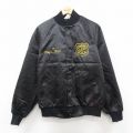 M★古着 長袖 ナイロン ジャケット メンズ 90年代 90s PBA ラグラン USA製 黒 ブラック 内側キルティング 25nov05 中古 アウター ウインドブレーカー