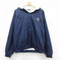 L★古着 長袖 ナイロン ジャケット パーカー メンズ 90年代 90s ユニバーサルスタジオ 紺 ネイビー 25nov05 中古 アウター ウインドブレーカー