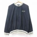 M★古着 長袖 ナイロン ジャケット メンズ 90年代 90s Ellicottville クルーネック USA製 黒他 ブラック 25nov05 中古 アウター ウインドブレーカー