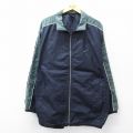 XL★古着 ナイキ NIKE 長袖 ナイロン ジャケット メンズ 00年代 00s ワンポイントロゴ ラグラン 大きいサイズ ロング丈 濃紺他 25nov14