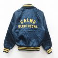 M★古着 ホロウェイ 長袖 ナイロン ジャケット メンズ 90年代 90s CALME ラグラン USA製 紺他 内側キルティング 25nov17