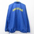 XL★古着 長袖 ハーフジップ ナイロン ジャケット メンズ 90年代 90s EMPIRE 大きいサイズ USA製 青 25nov19