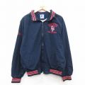 XL★古着 長袖 ナイロン ジャケット メンズ 90年代 90s CP USA製 紺他 内側メッシュ 25nov28