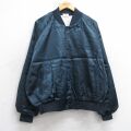 XL★古着 長袖 ナイロン ジャケット メンズ 90年代 90s ラグラン USA製 紺 25dec04