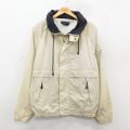 XL★古着 ノーティカ 長袖 ブランド ナイロン ジャケット メンズ 90年代 90s ラグラン 薄ベージュ 内側メッシュ 25dec06