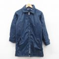 S★古着 長袖 ナイロン ジャケット レディース 80年代 80s ラグラン タロン 紺 内側キルティング 26jan10