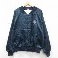 XL★古着 長袖 ナイロン ジャケット 80年代 80s ENTEX ラグラン 大きいサイズ USA製 紺他 26jan13