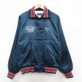 L★古着 ホロウェイ 長袖 ナイロン ジャケット メンズ 90年代 90s ソフトボール ラグラン USA製 紺他 内側キルティング 26jan20