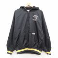 XL★古着 長袖 ハーフジップ ナイロン ジャケット パーカー メンズ TRAILBLAZERS 黒他 26feb09