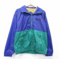 L★古着 スイングスター 長袖 ナイロン ジャケット メンズ 90年代 90s オリンピック パッカブル 青他 内側メッシュ 26feb12