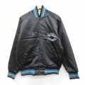 L★古着 長袖 ナイロン ジャケット メンズ 80年代 80s MIDLAKES　ラグラン USA製 黒 内側キルティング 26feb19