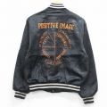 M★古着 スイングスター 長袖 ナイロン ジャケット メンズ 90年代 90s POSITIVE IMAGE USA製 黒 26mar02