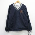 XL★古着 チャンピオン champion 長袖 ナイロン ジャケット メンズ 00年代 00s Hungly Jack Lodge Vネック 紺他 26mar02