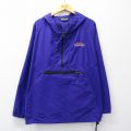 XL★古着 長袖 ハーフジップ ナイロン ジャケット アノラック パーカー メンズ 90年代 90s STIHL 大きいサイズ USA製 紫 26mar06
