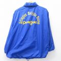 L★古着 ヒルトン 長袖 ナイロン ジャケット メンズ 90年代 90s Pure gold USA製 青 26mar06