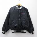 L★古着 キングルイ 長袖 ナイロン ジャケット メンズ 90年代 90s VARITY ラグラン USA製 黒他 内側キルティング 26mar06