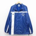 XL★古着 アディダス adidas 長袖 ナイロン ジャケット メンズ 90年代 90s カレッジ 大きいサイズ 紺 26mar09
