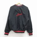 M★古着 ホロウェイ 長袖 ナイロン ジャケット メンズ 00年代 00s Heat 刺繍 黒 26mar09