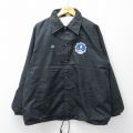 L★古着 長袖 ナイロン ジャケット メンズ 90年代 90s AIR CRAFT 飛行機 ラグラン USA製 黒 26mar12
