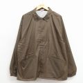 XL★古着 長袖 ナイロン ジャケット メンズ 90年代 90s 大きいサイズ ラグラン USA製 こげ茶 26apr03